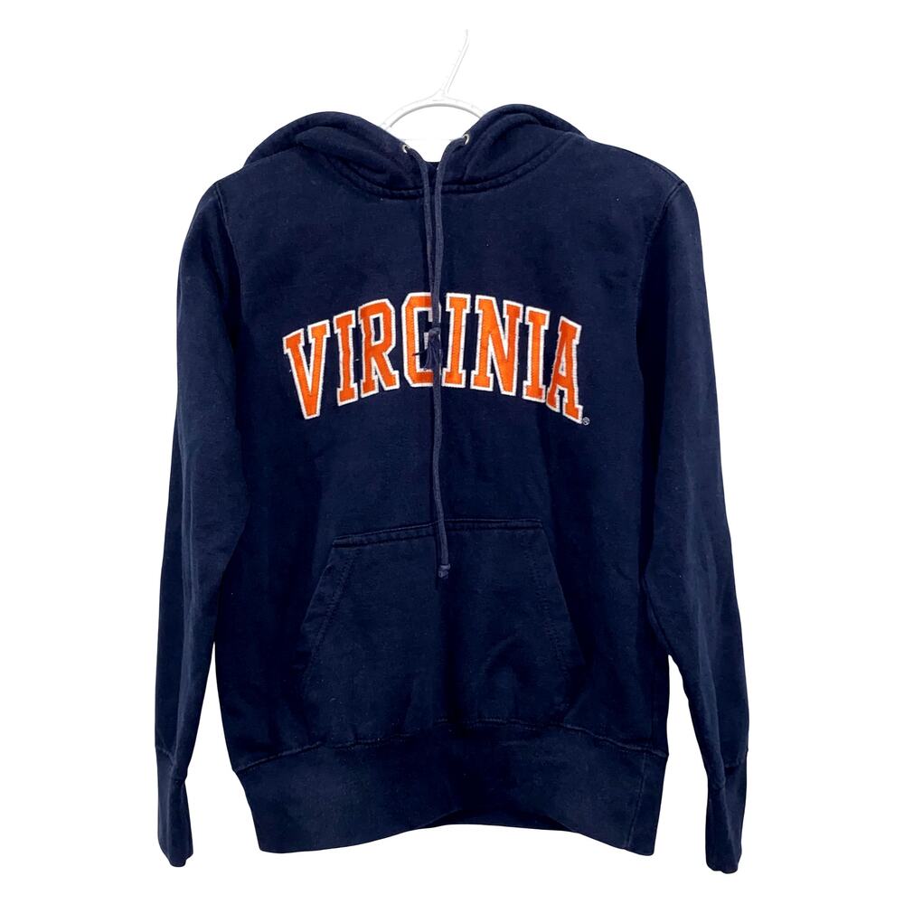 JMV Sport Virginia Cavaliers Women's Hoodie Navy Blue Orange Embroidered Size S